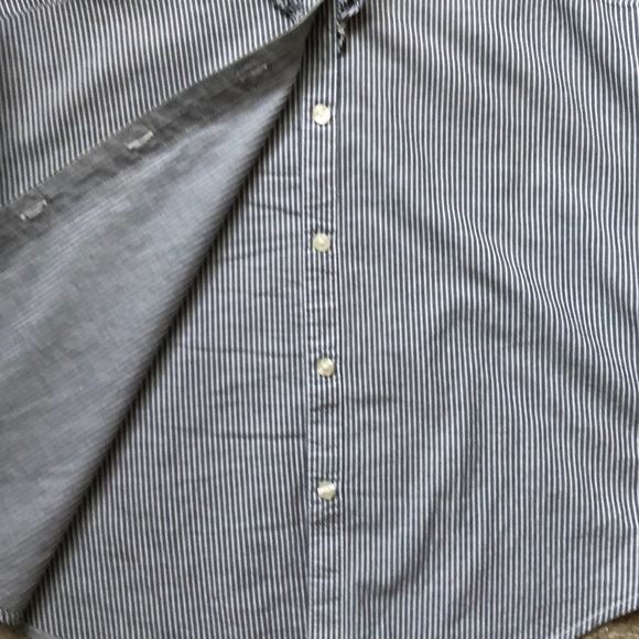 Stripe Ruffle Button Down - Picture 4 of 4